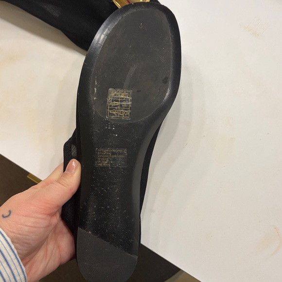 Tory Burch Black Flats with Gold Accent - Picture 6 of 6